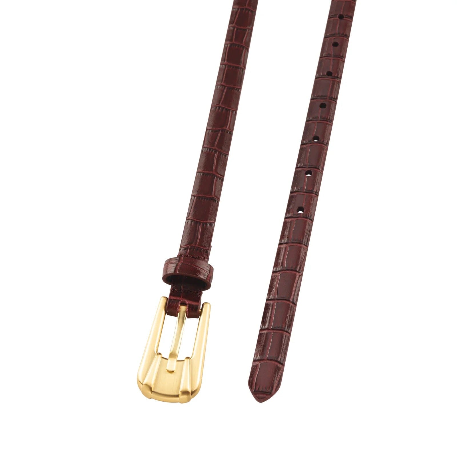 Sancia Carini Belt - Cranberry Croc Sancia
