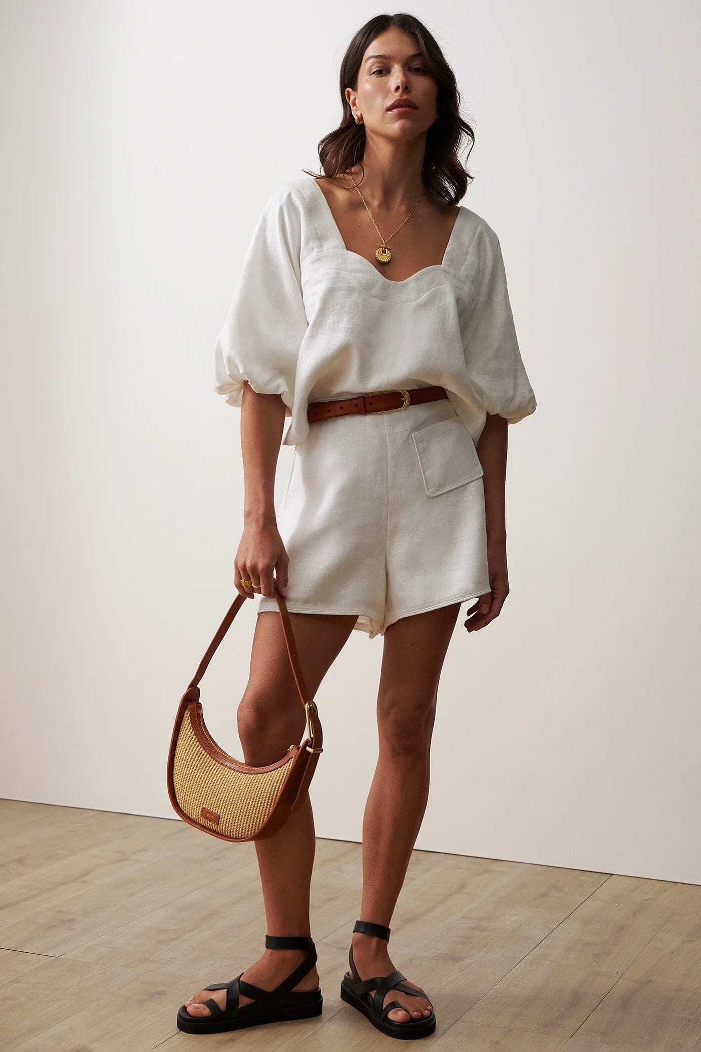 Sancia Sastria Shorts - White Sancia