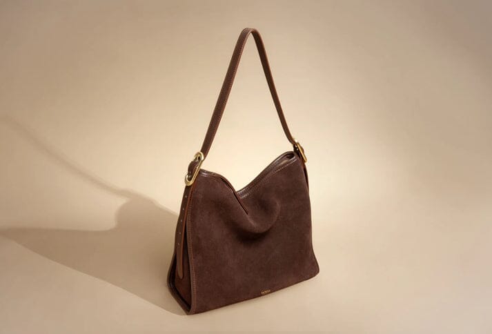 Sancia The Moretto Handbag - Cocoa Suede Sancia