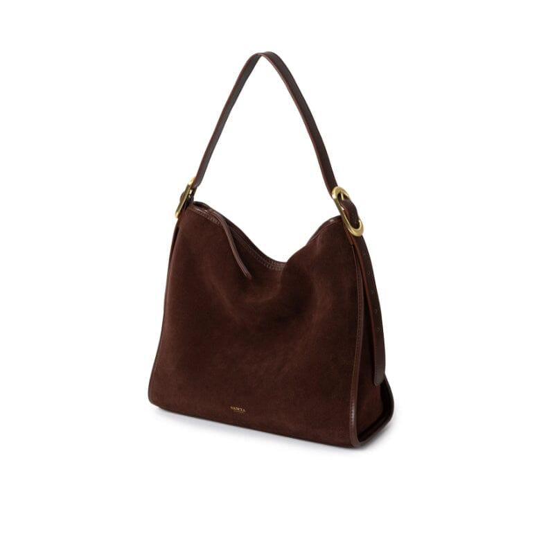 Sancia The Moretto Handbag - Cocoa Suede Sancia