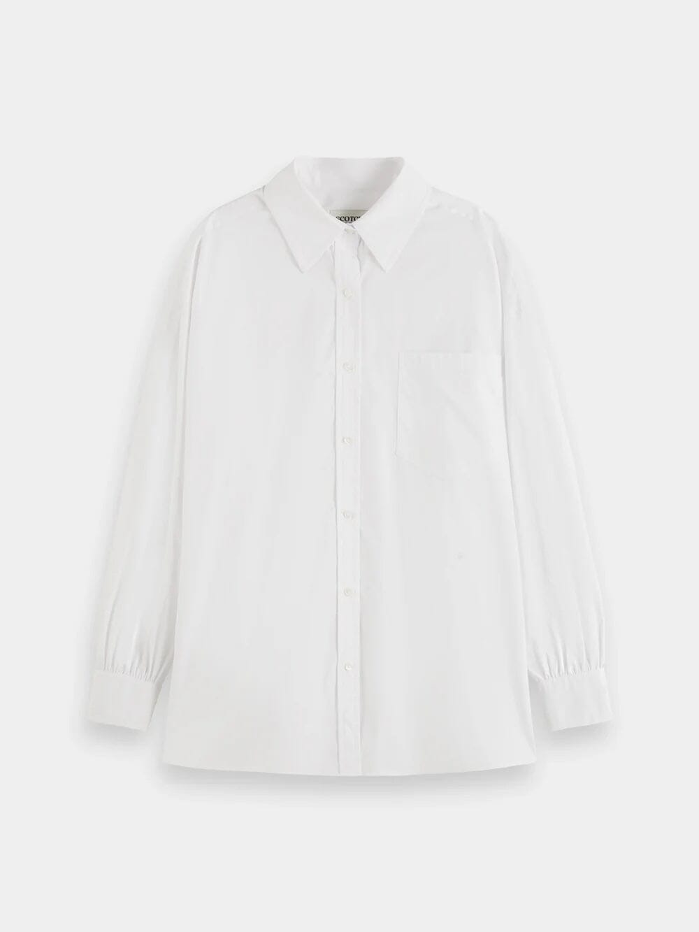Scotch & Soda Girlfriend Poplin Shirt - White Scotch & Soda