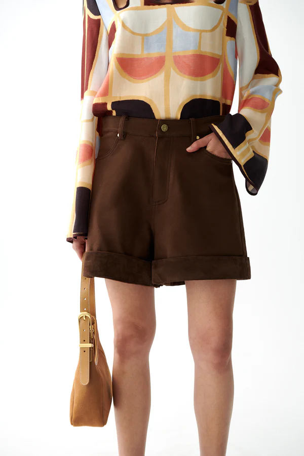 Sancia The Inaya Cotton Shorts - Mocha