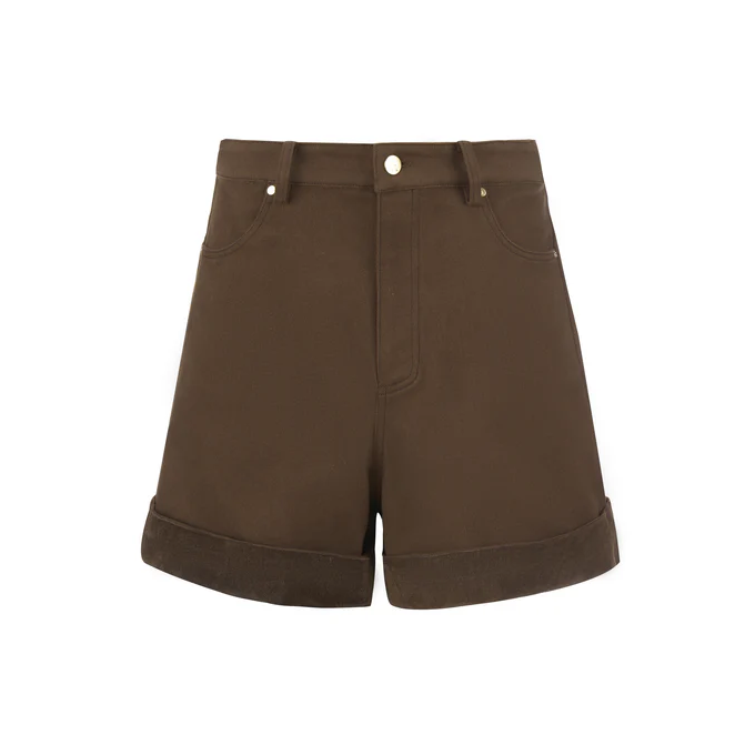 Sancia The Inaya Cotton Shorts - Mocha
