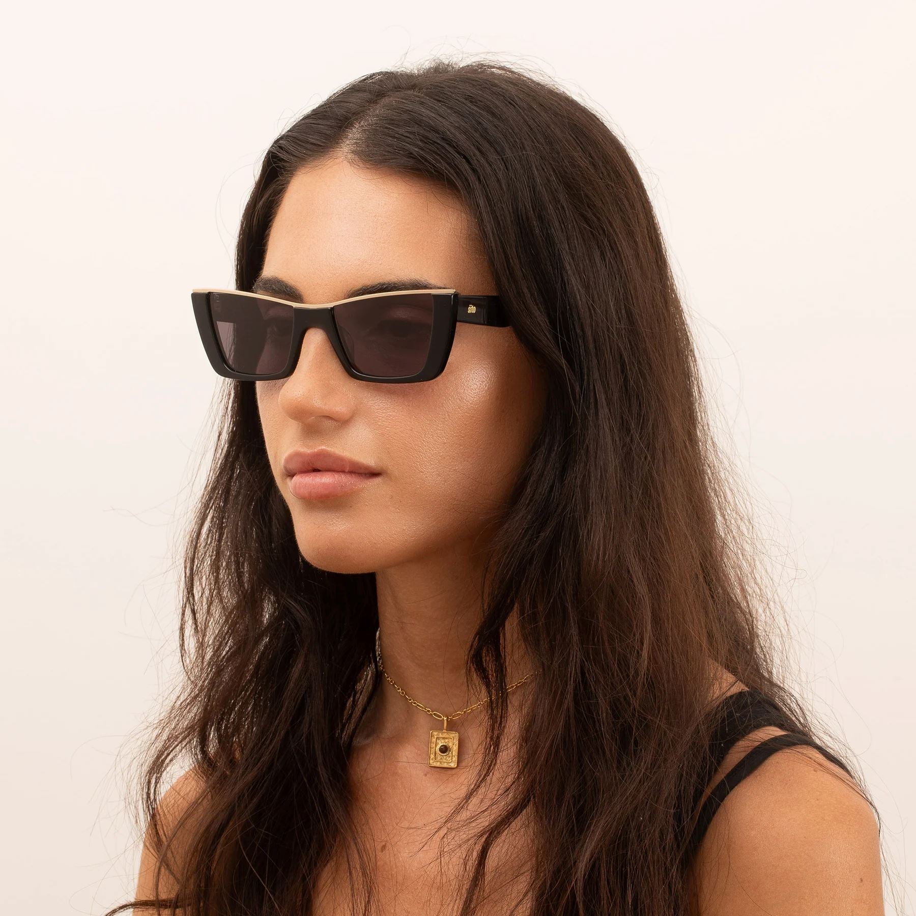 Sito Shades Florence Women's Sunglasses - Black/Gold Sito Shades