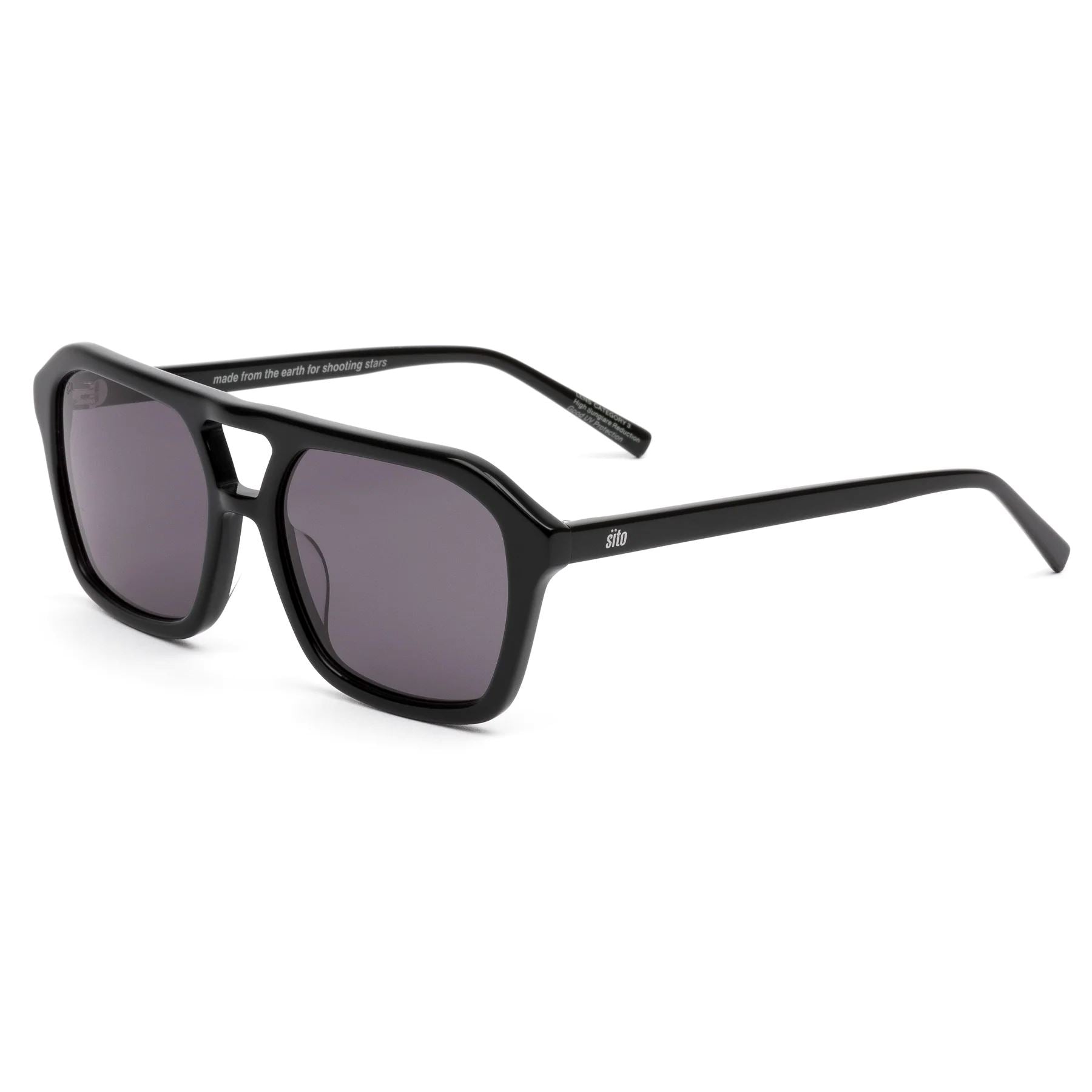 Sito Shades The Void Unisex Sunglasses - Black Sito Shades