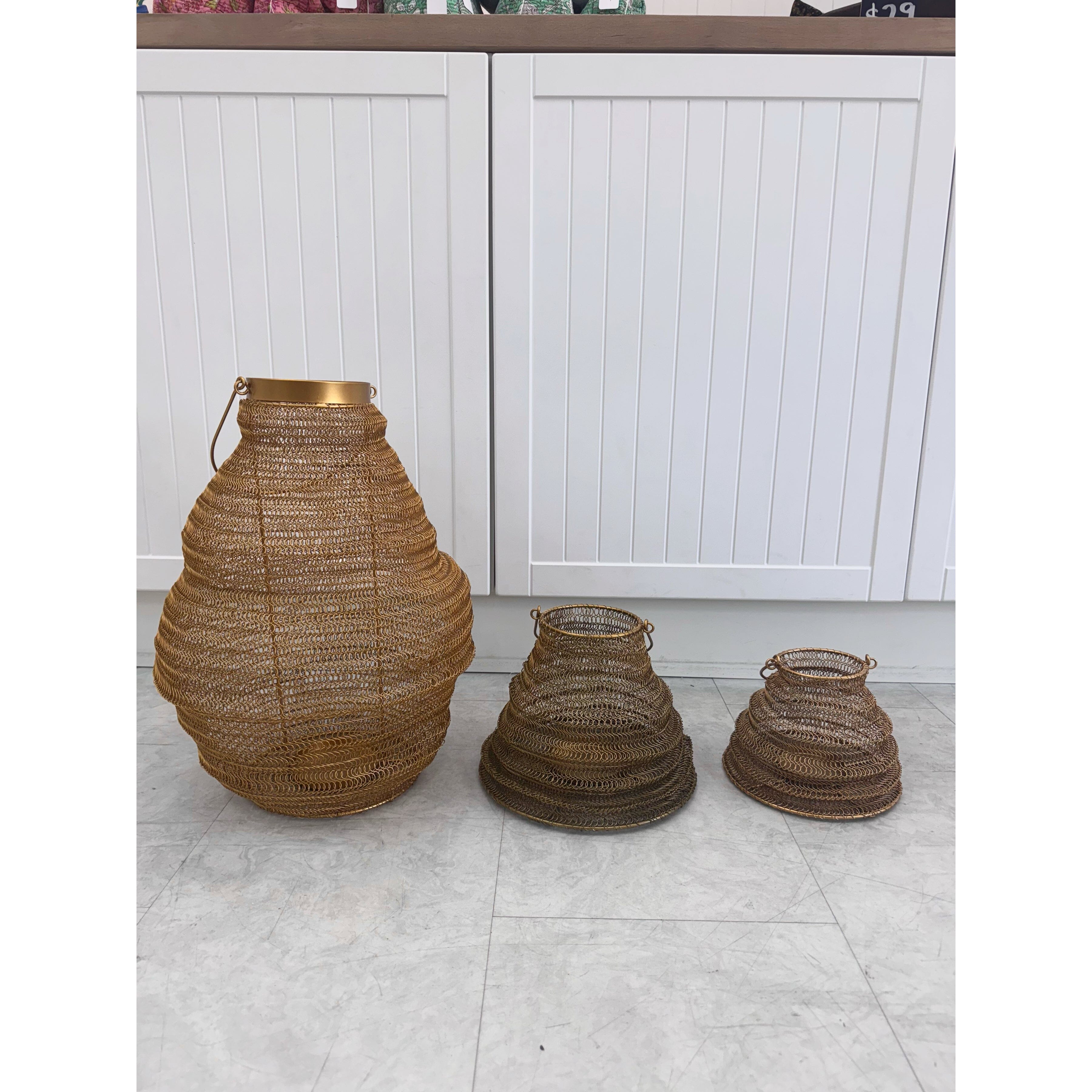 Small Brass Wire Lantern Status Collections