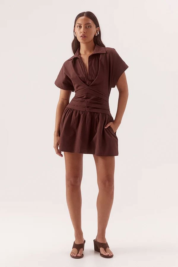 Sovere Lyra Mini Dress - Chocolate Sovere