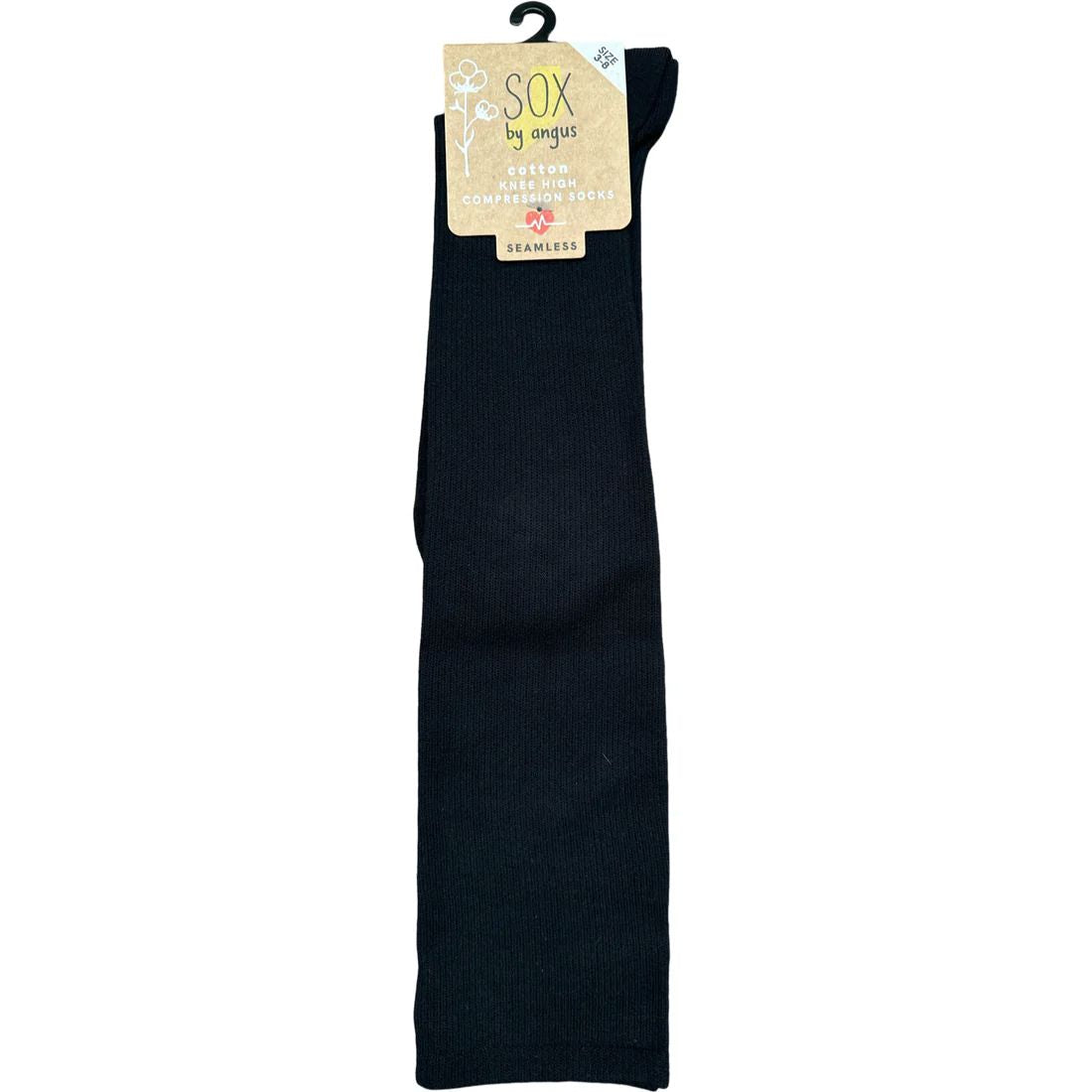 Sox by Angus Compression Socks - No Seam- Black Sox by Angus