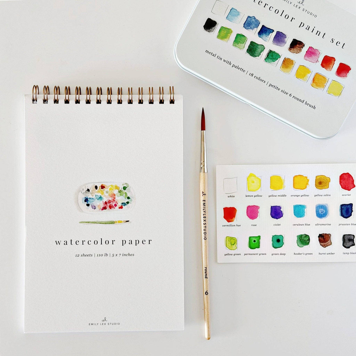 Spiral Watercolour Paper Pad emily lex studio