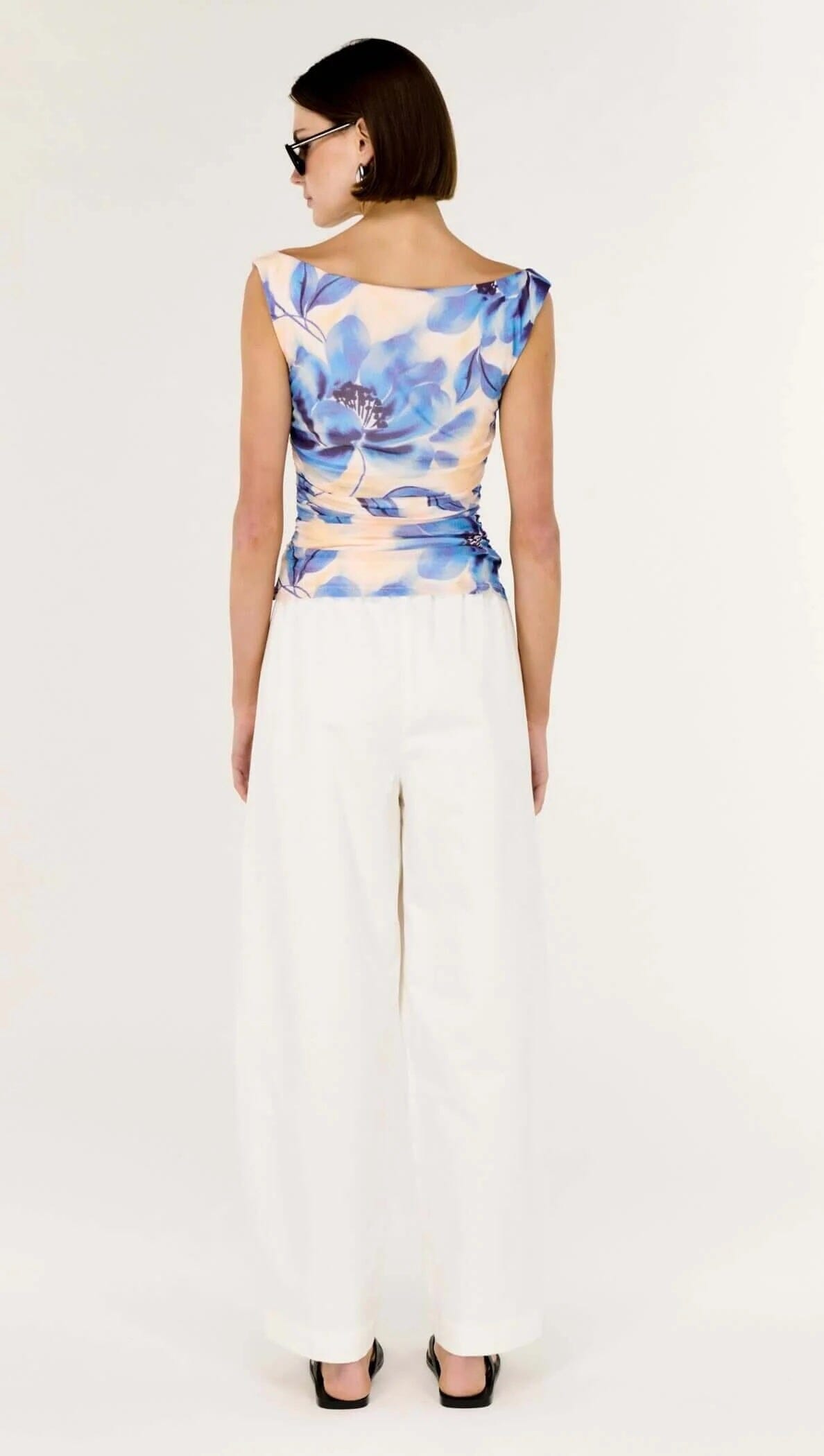 Staple the Label Fleur Mesh Top - Blurred Floral Staple the label
