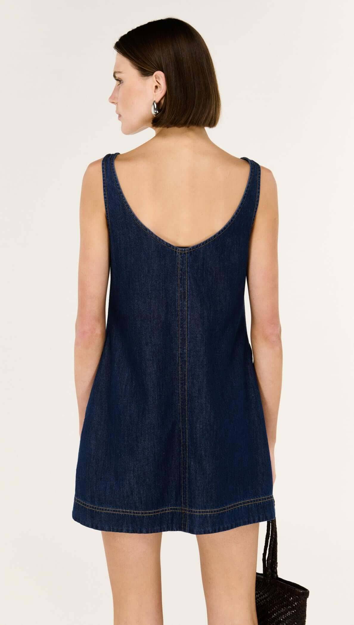 Staple the Label Lea Denim Mini Dress - Indigo Staple the label
