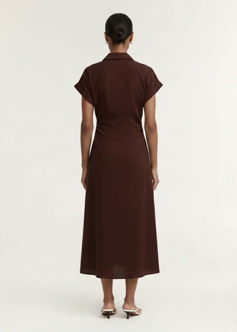 Staple the Label Rhodes Midi Dress - Chocolate Staple the label
