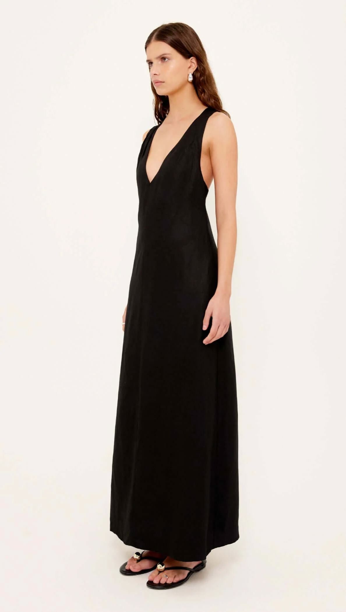 Staple the Label Sabine Cross Back Maxi Dress - Black Staple the label