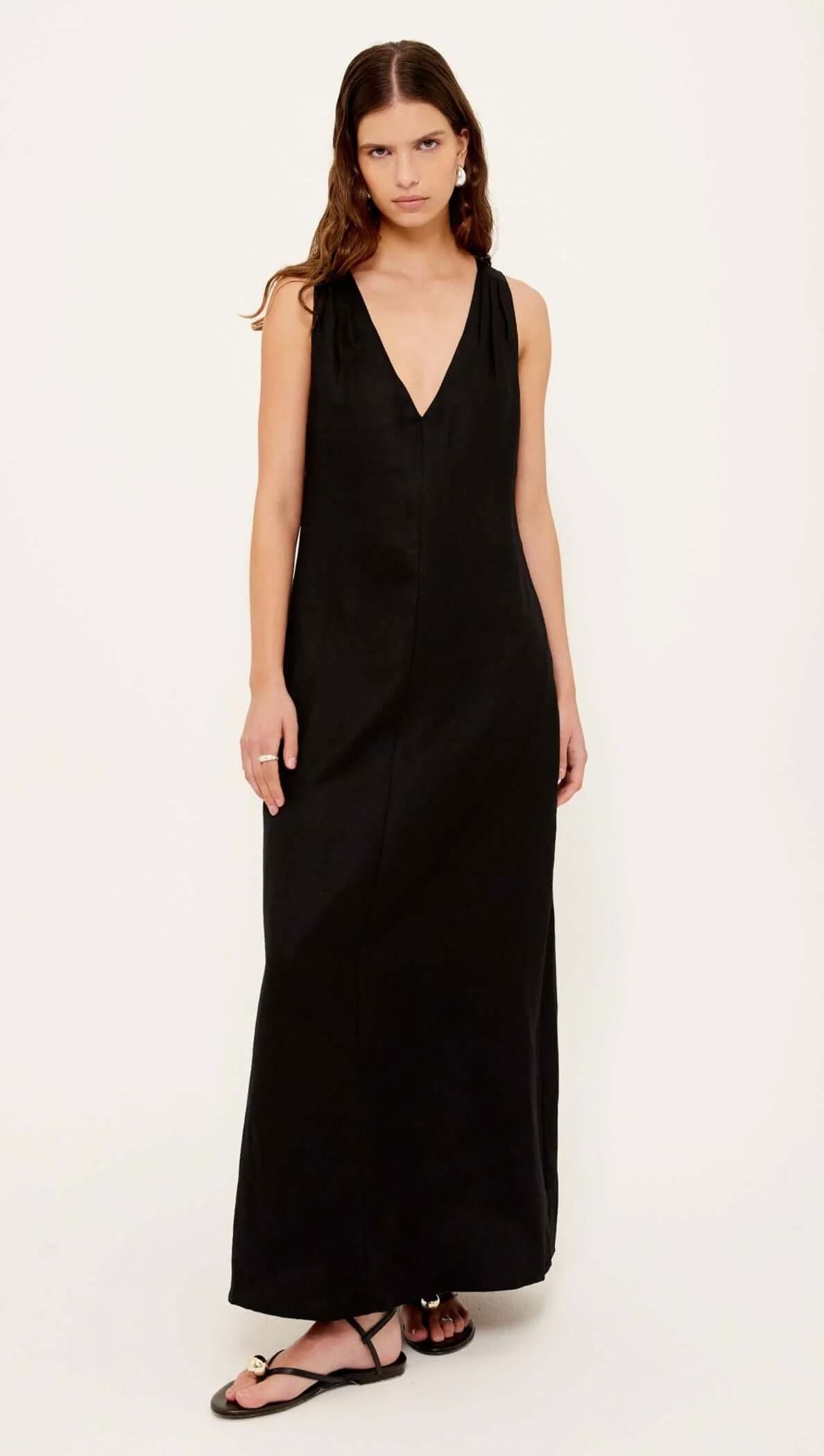 Staple the Label Sabine Cross Back Maxi Dress - Black Staple the label