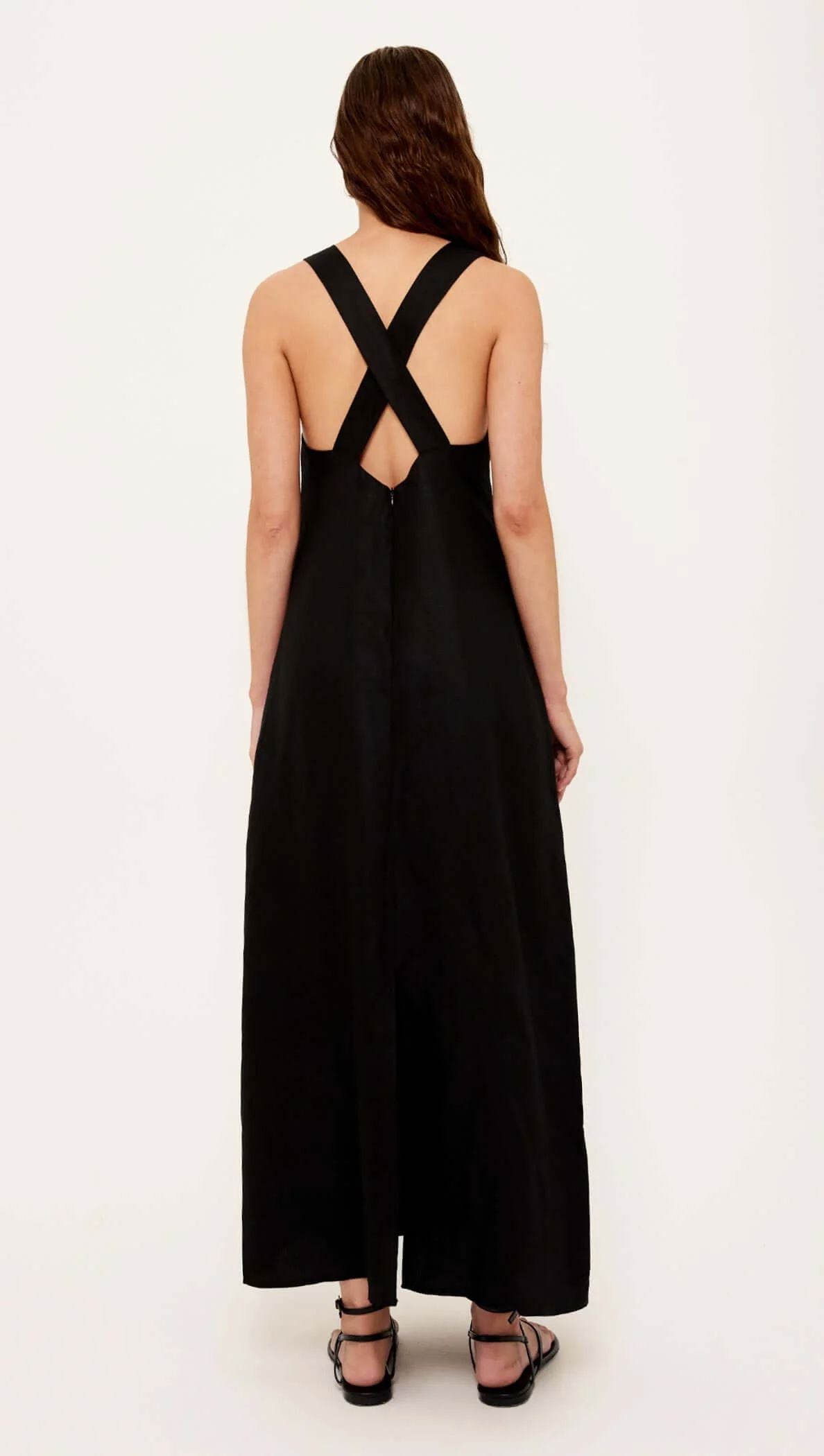 Staple the Label Sabine Cross Back Maxi Dress - Black Staple the label