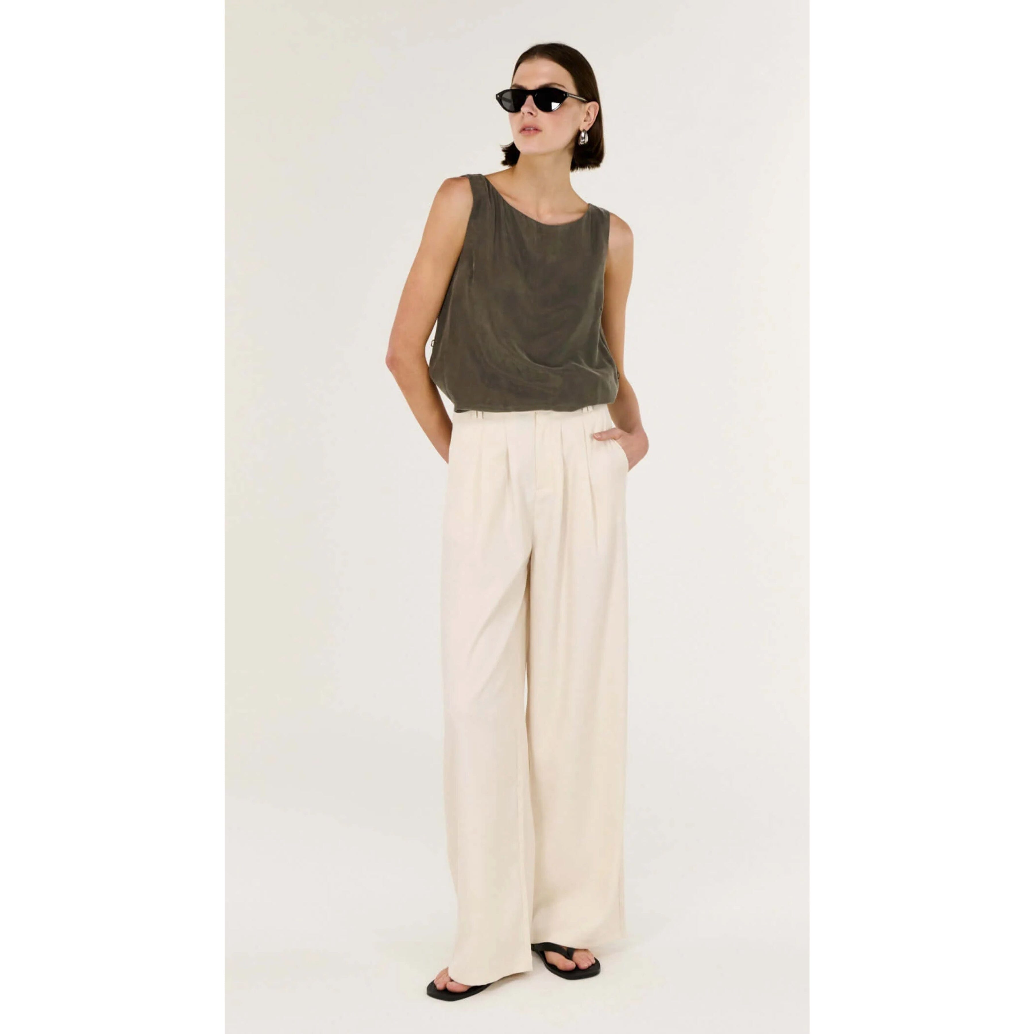 Staple the Label Sable High Waist Pant - Oat Staple the label