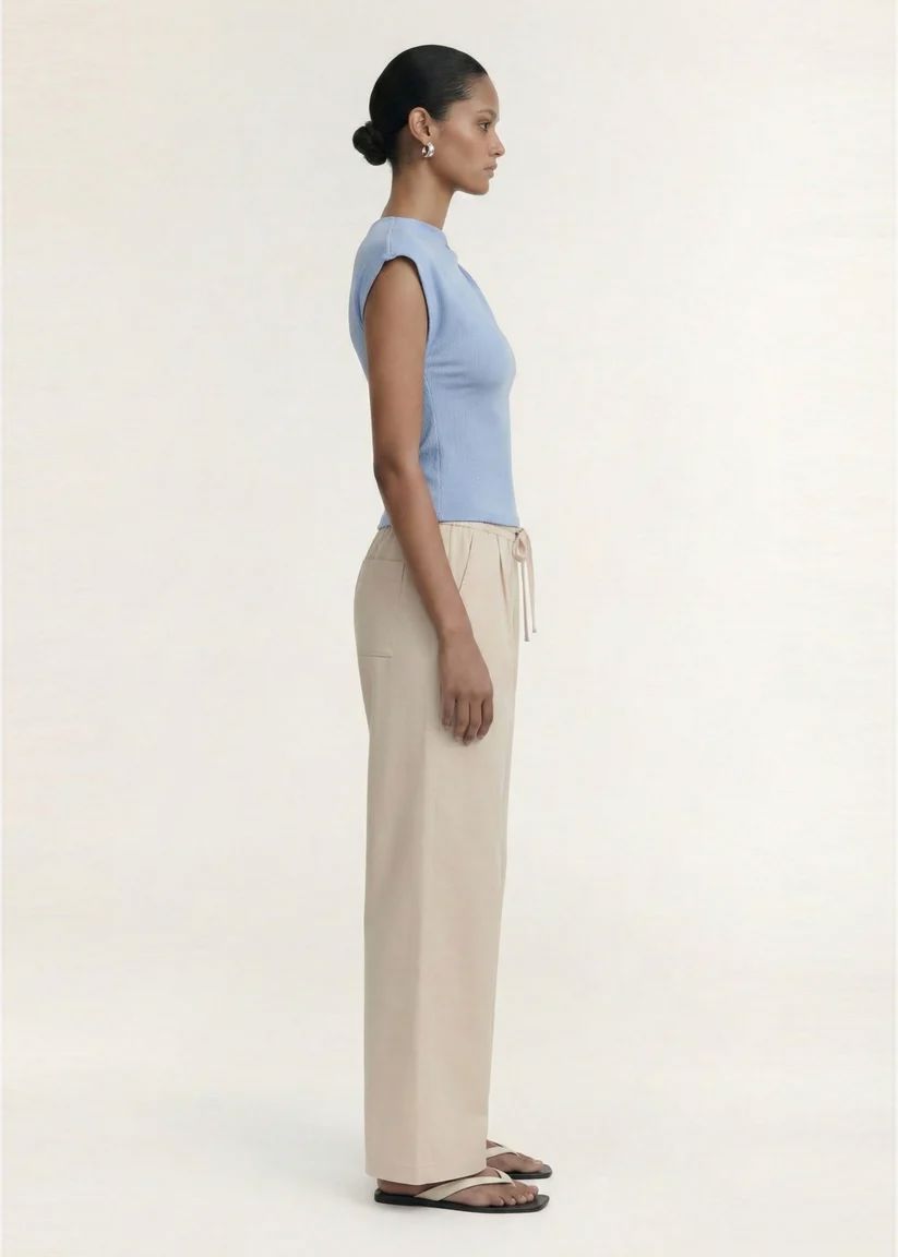 Staple the Label Willow Drawstring Pant - Stone Pants Staple the label