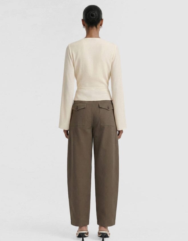 Staple The Label Willow Wrap Blouse - Cream Staple the label