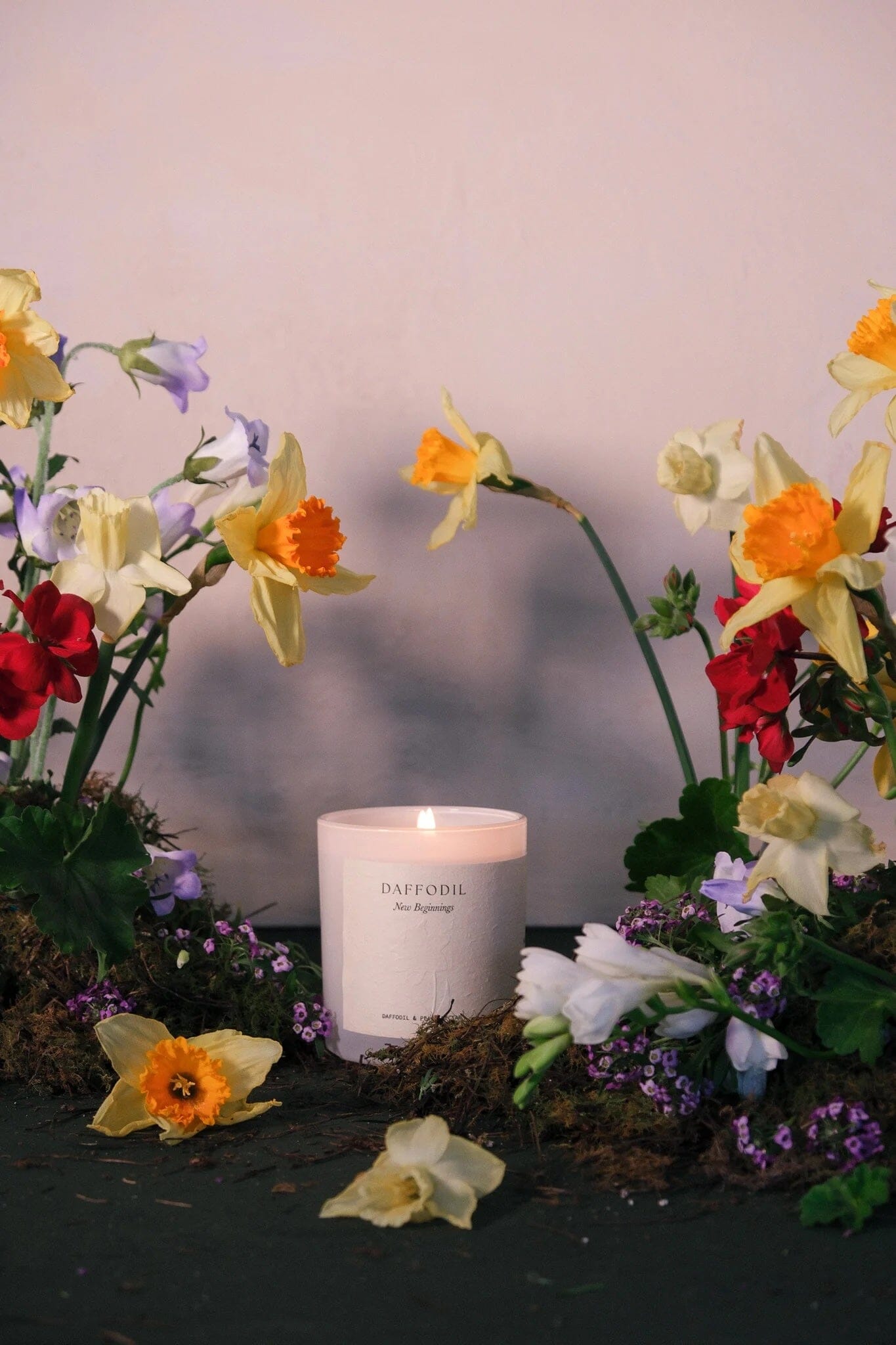 Studio Sol Daffodil Candle - Daffodil & Peach Nectar Studio Sol