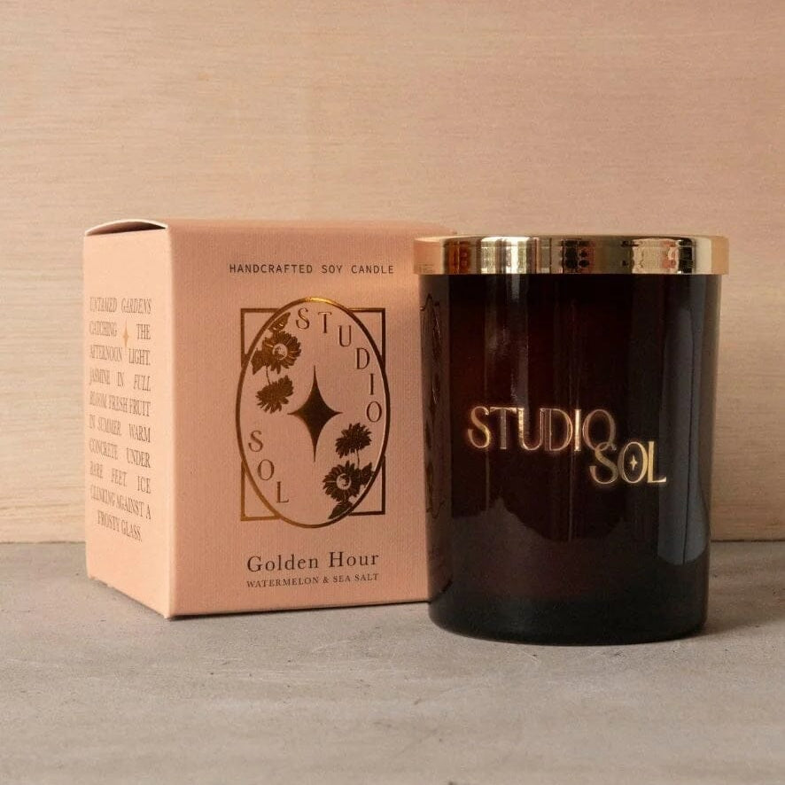 Studio Sol Golden Hour Candle Watermelon & Sea Salt Studio Sol