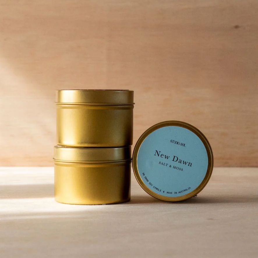 Studio Sol Travel Tin - New Dawn Candle Studio Sol