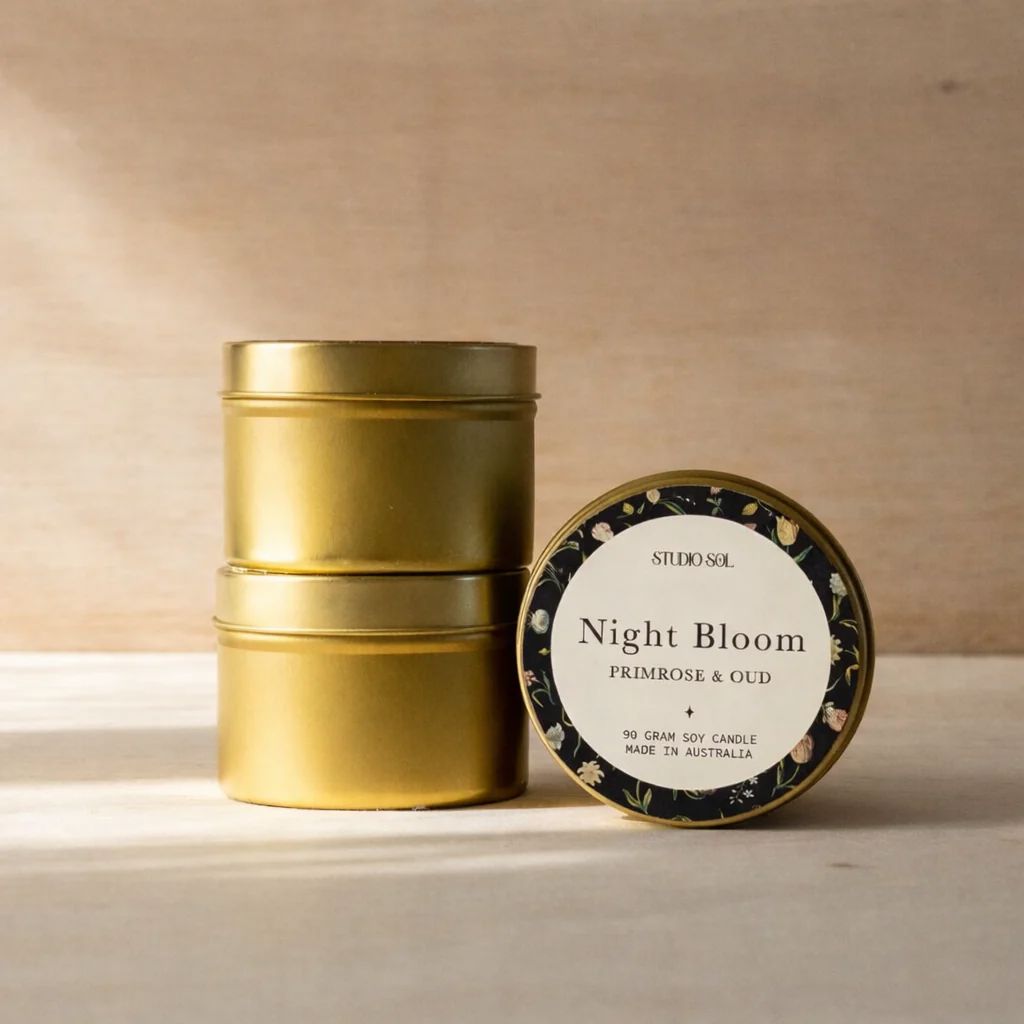 Studio Sol Travel Tin - Night Bloom Candle Studio Sol
