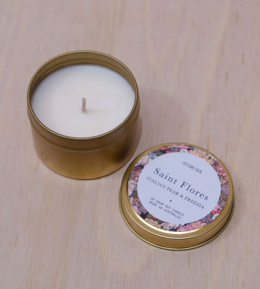 Studio Sol Travel Tin - Saint Flores Candle Studio Sol