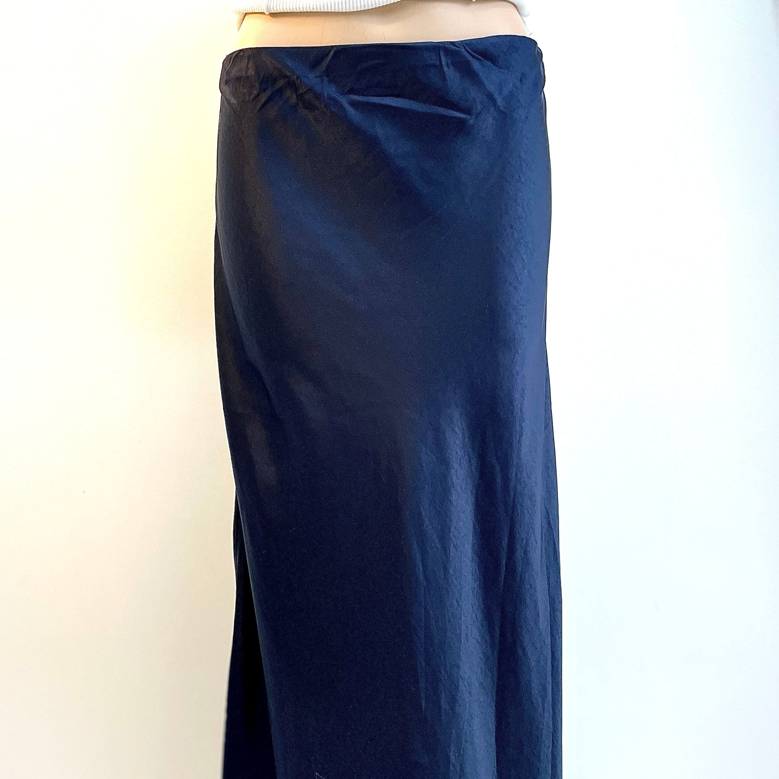 Sunnygirl Bias Cut Slip Skirt - Navy Sunnygirl