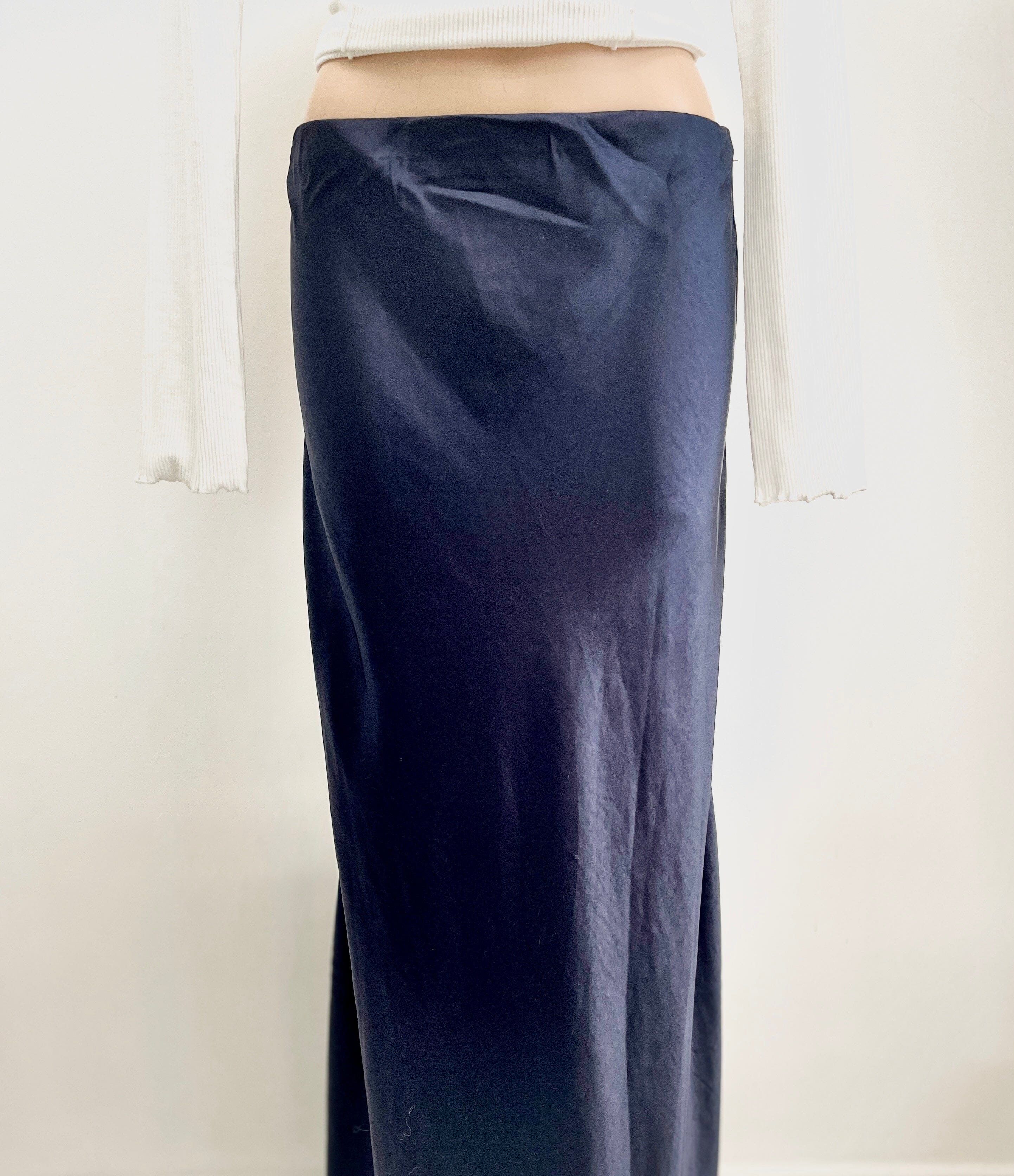 Sunnygirl Bias Cut Slip Skirt - Navy Sunnygirl