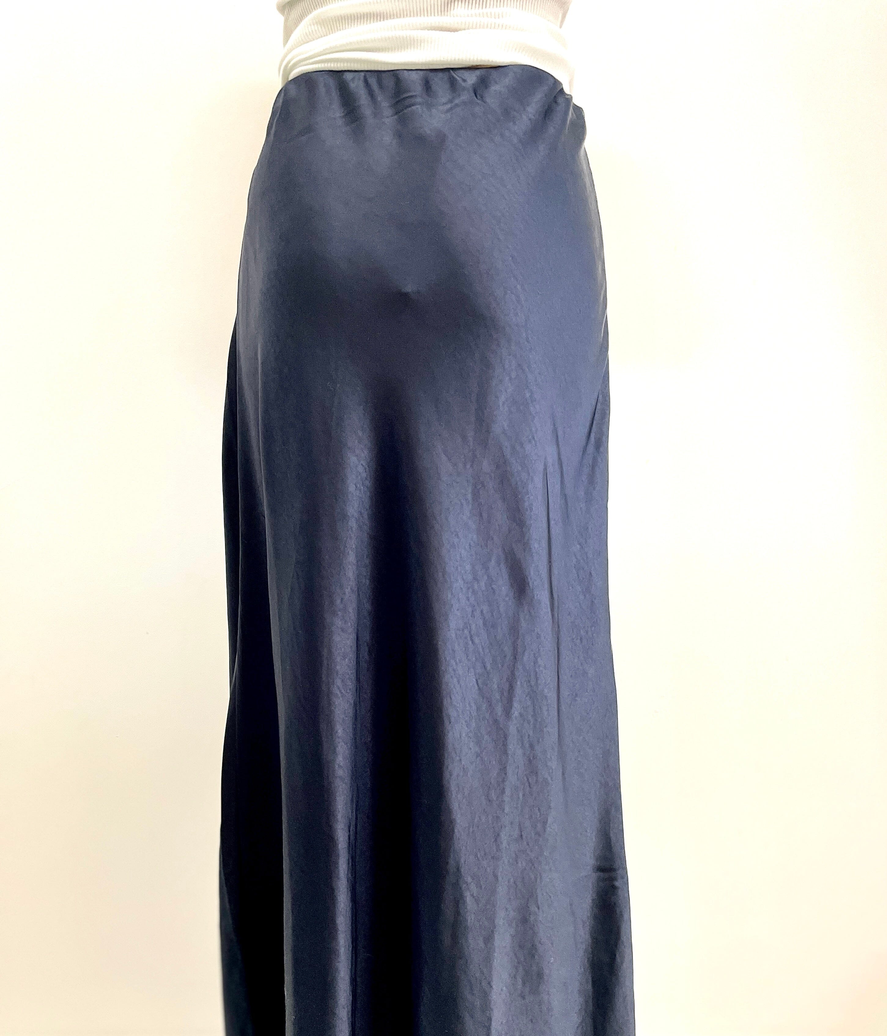 Sunnygirl Bias Cut Slip Skirt - Navy Sunnygirl