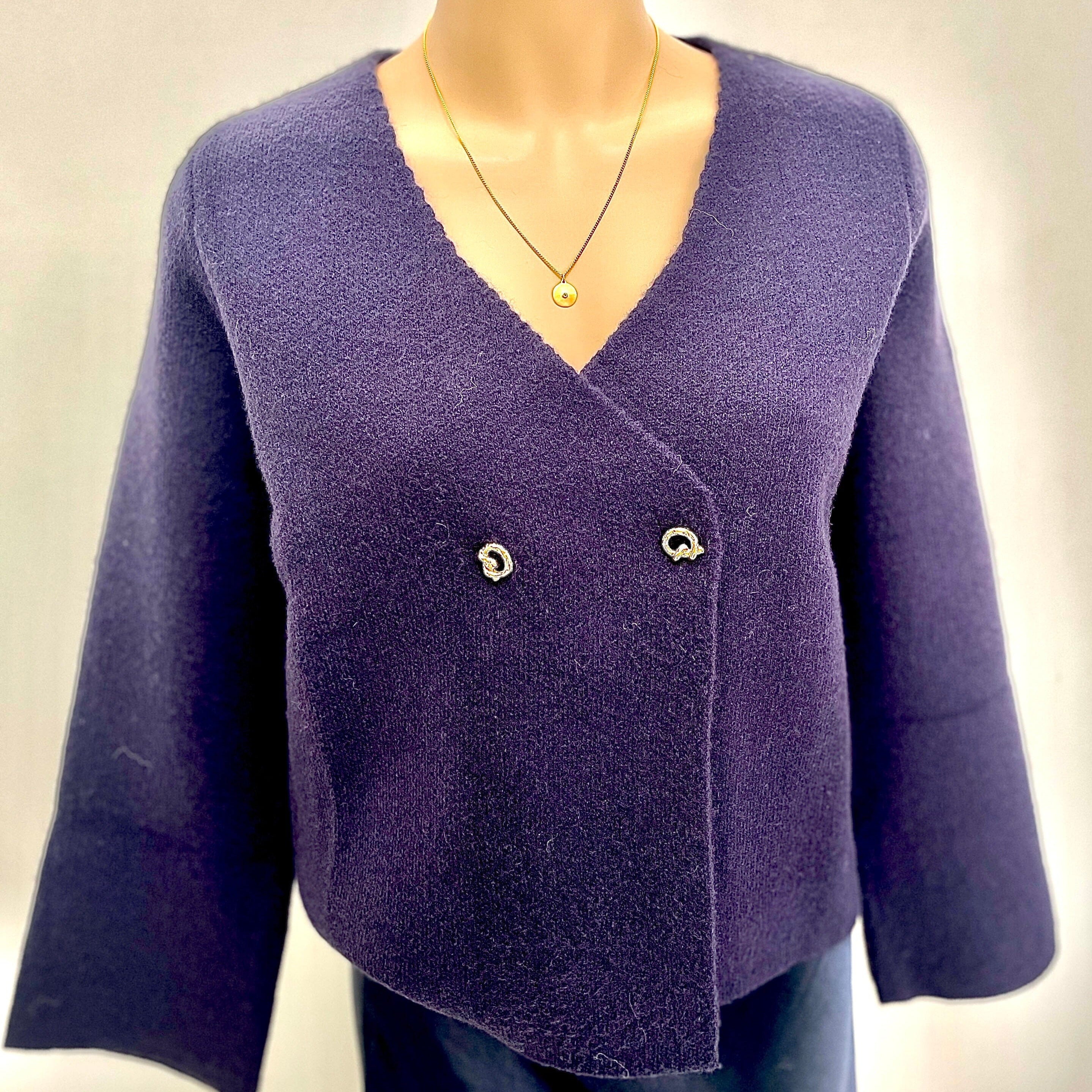 Sunnygirl Button Detail Cardi - Navy Sunnygirl