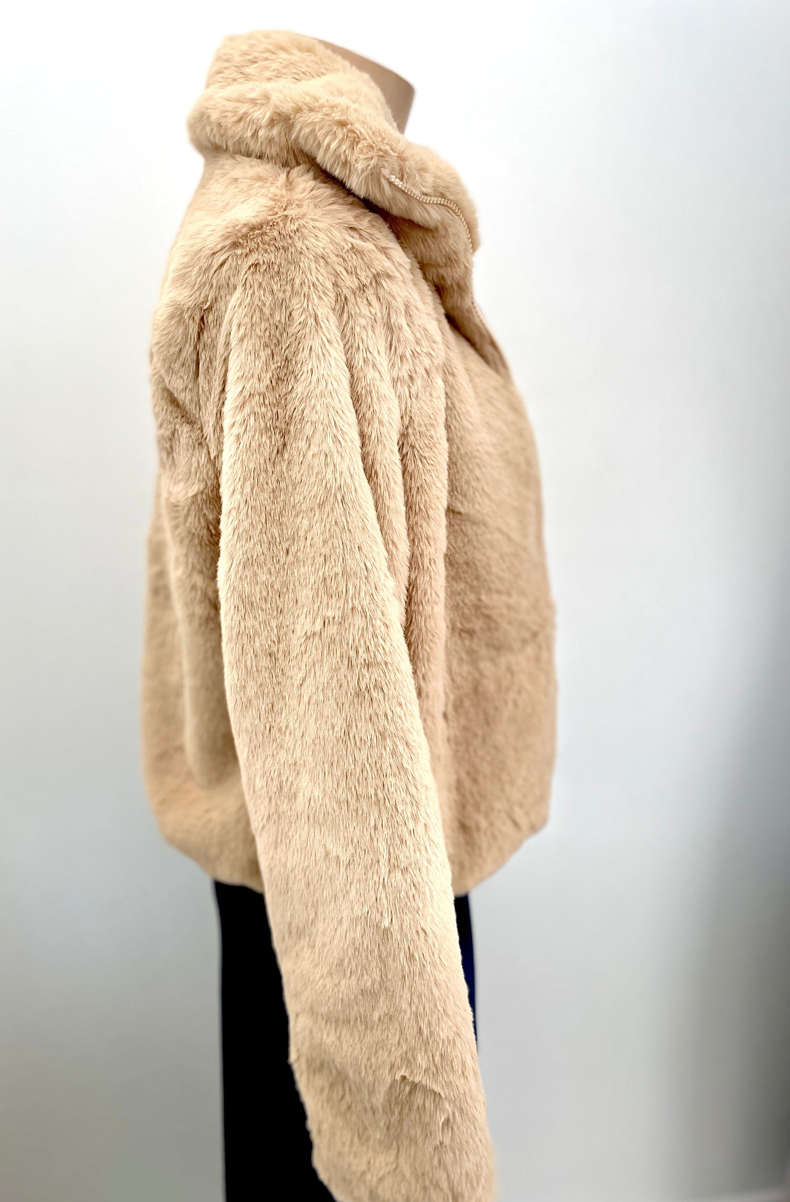 Sunnygirl Faux Fur Bomber - Caramel Sunnygirl