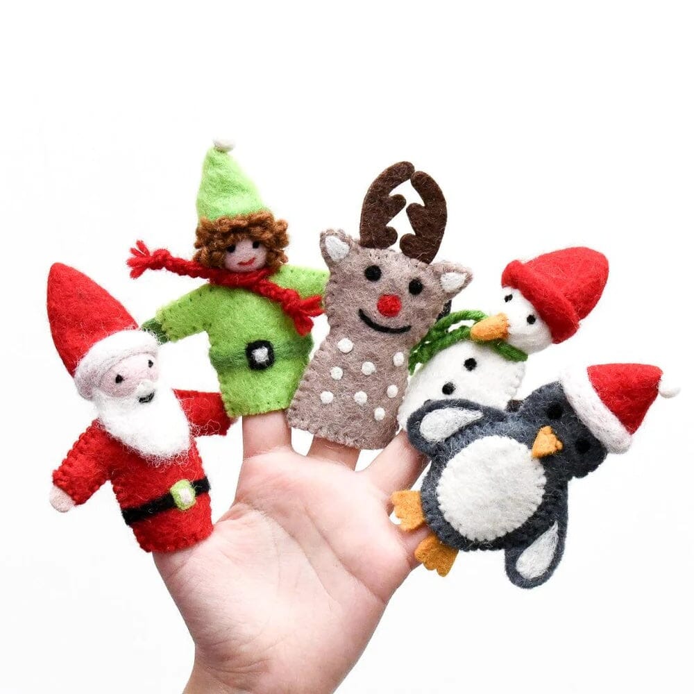Tara Treasures Finger Puppet Set - Christmas Tara Treasures