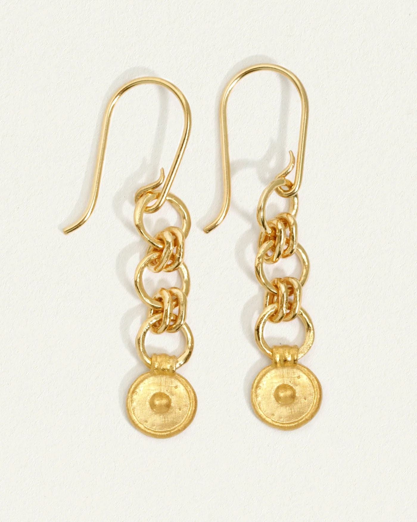 Temple Of The Sun Argos Earrings - Gold Temple of the Sun