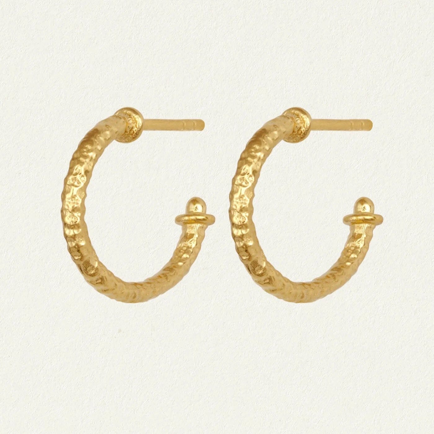 Temple of the Sun Molten Hoop Earrings - Gold Vermeil Temple of the Sun