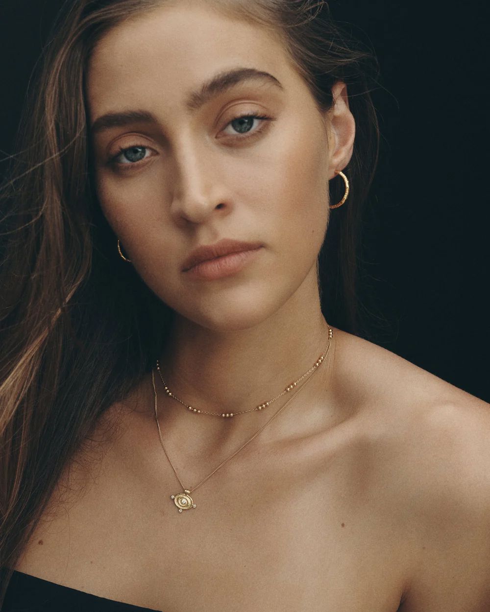 Temple of the Sun Reign Oval Necklace - Gold Vermeil Temple of the Sun