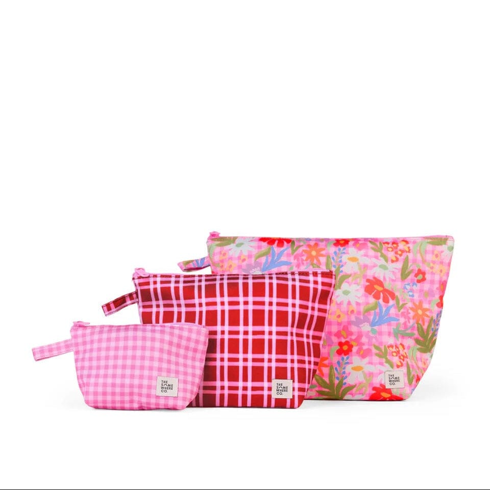The Somewhere Co. Handy Pouch Trio - Flowerburst The Somewhere Co