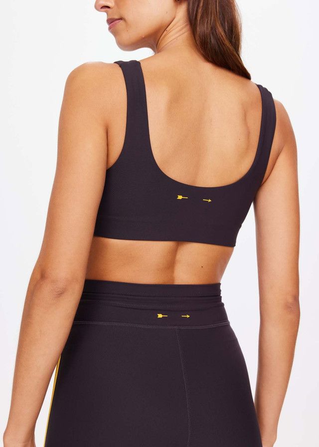 The Upside Beaufort Harley Scoop Bra - Licorice The Upside
