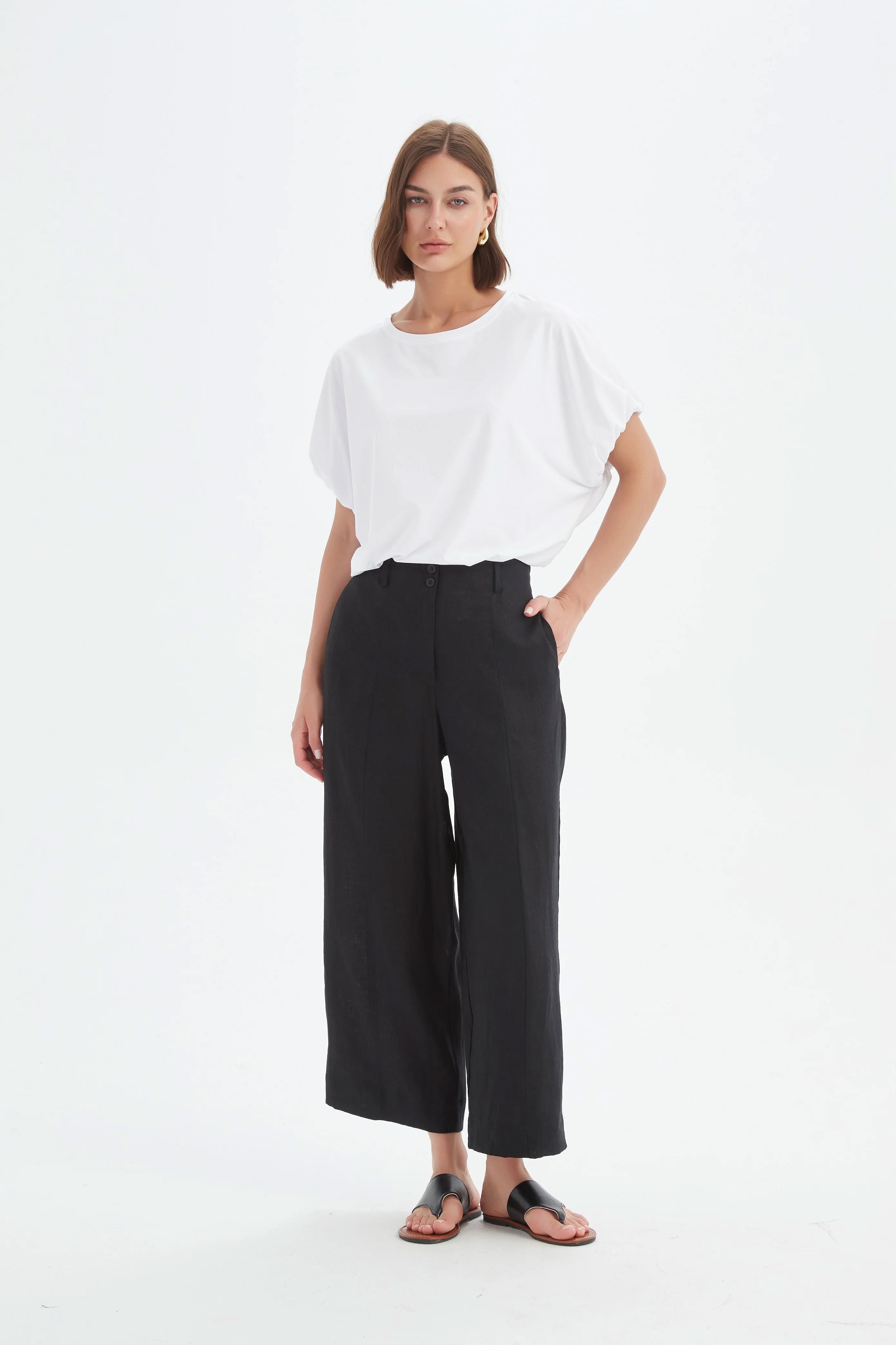 Tirelli Patch Pocket Easy Pant - Black Tirelli