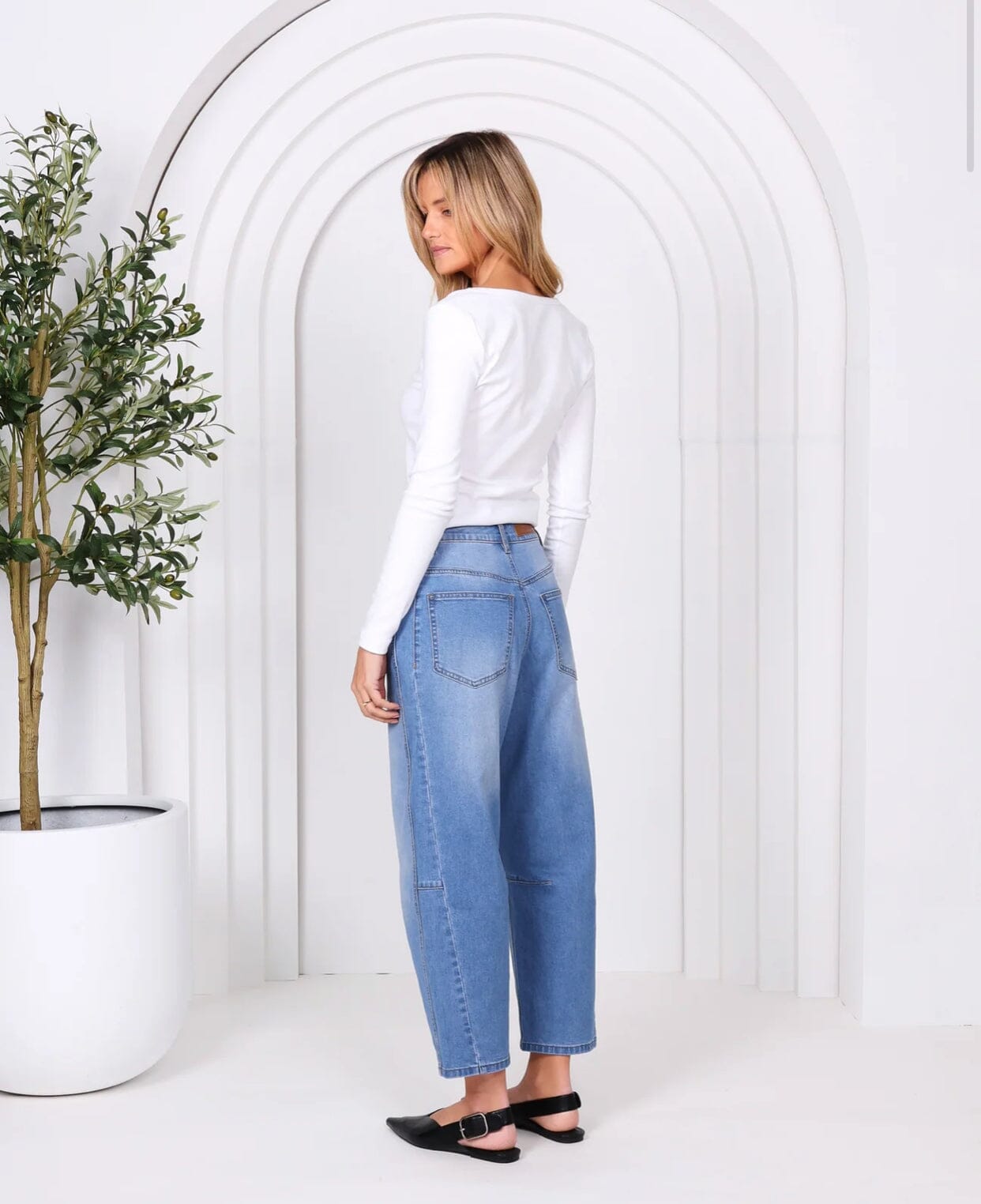 Toni Barrel Jeans Light Blue Monaco Denim monaco denim