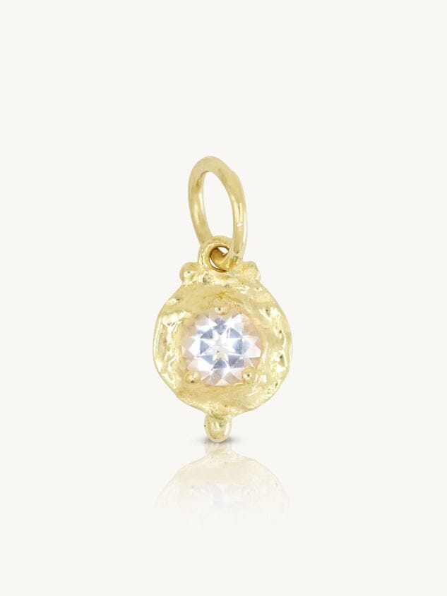 ToniMay April Topaz Gold Birthstone Necklace Charm ToniMay