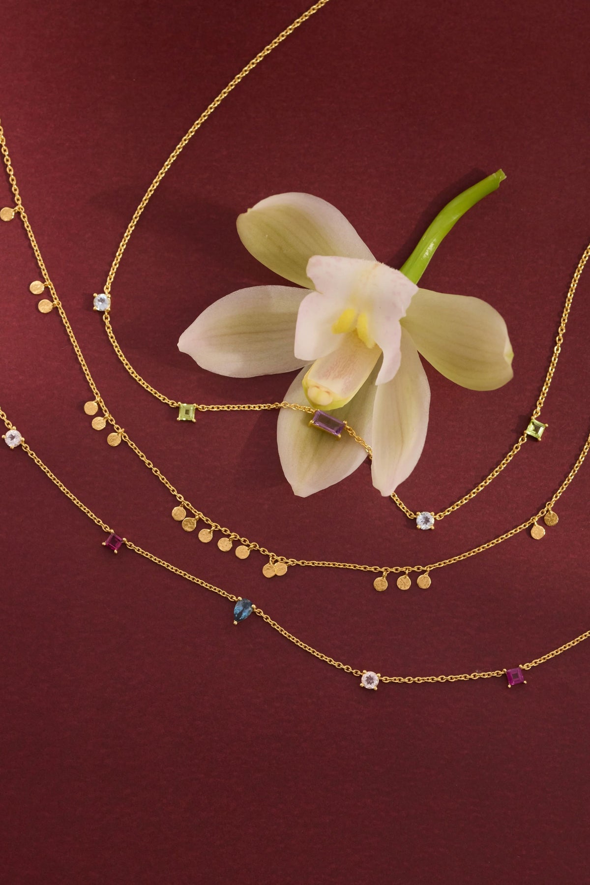 ToniMay Clover Multistone Necklace - Gold ToniMay