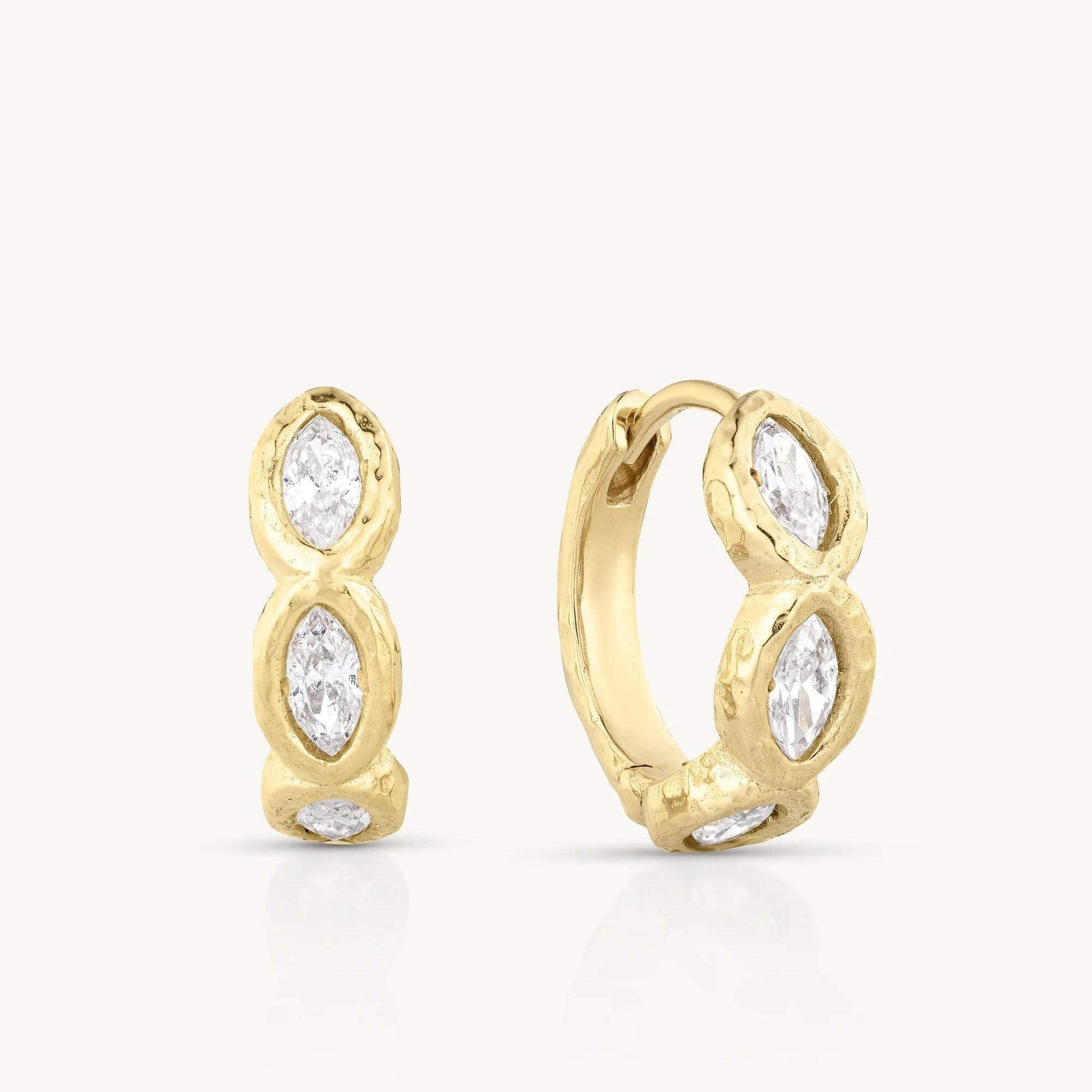 ToniMay Maya CZ Gold Huggies ToniMay