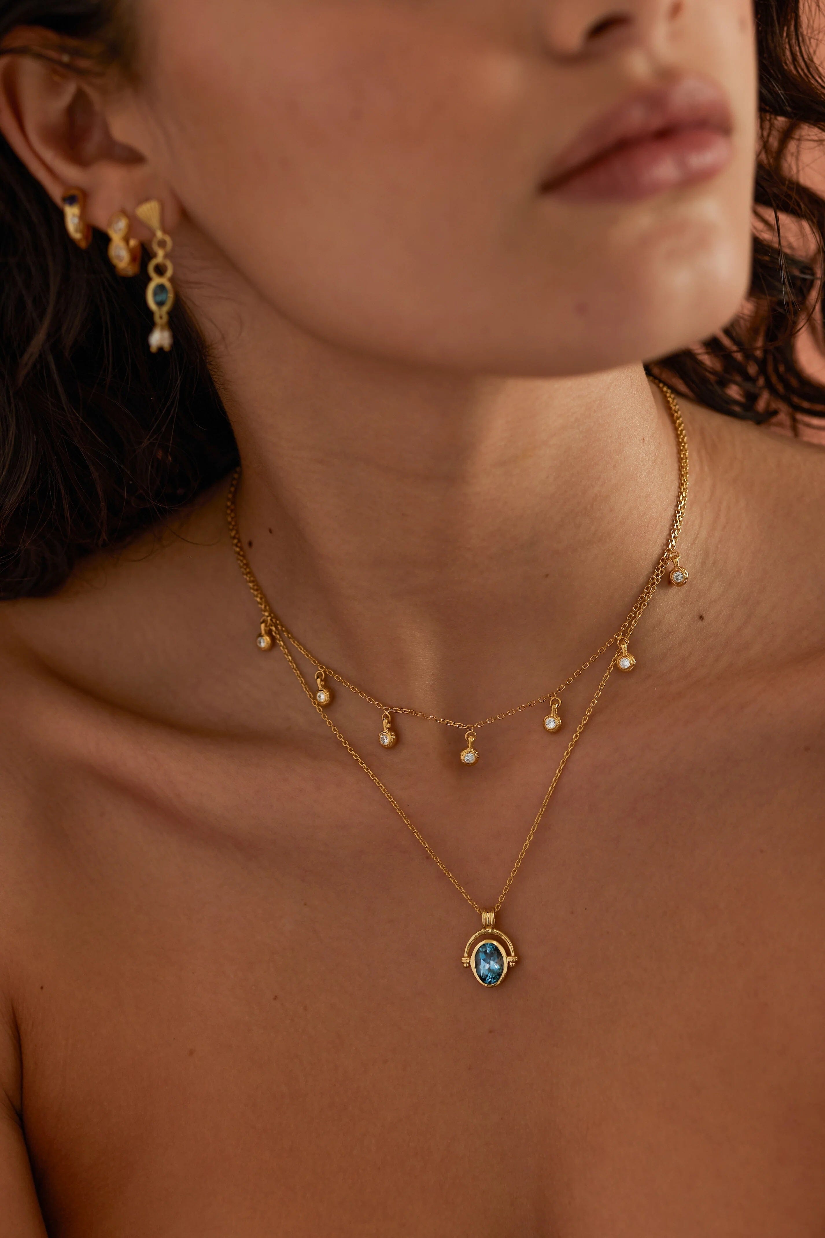 ToniMay Mira Topaz Gold Necklace ToniMay