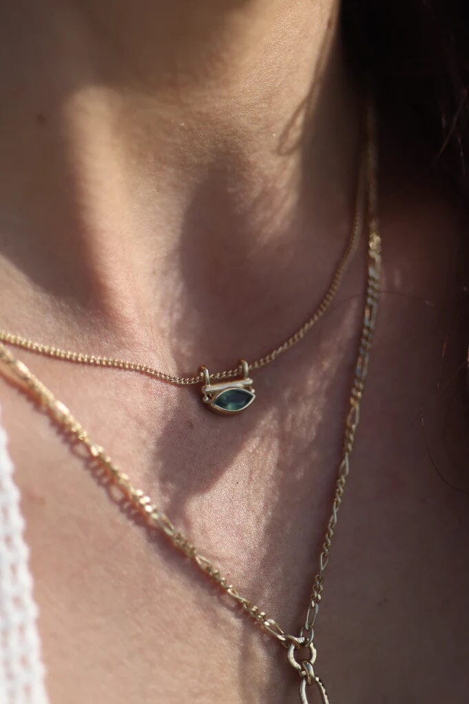 ToniMay Nyra Apatite Gold Necklace ToniMay