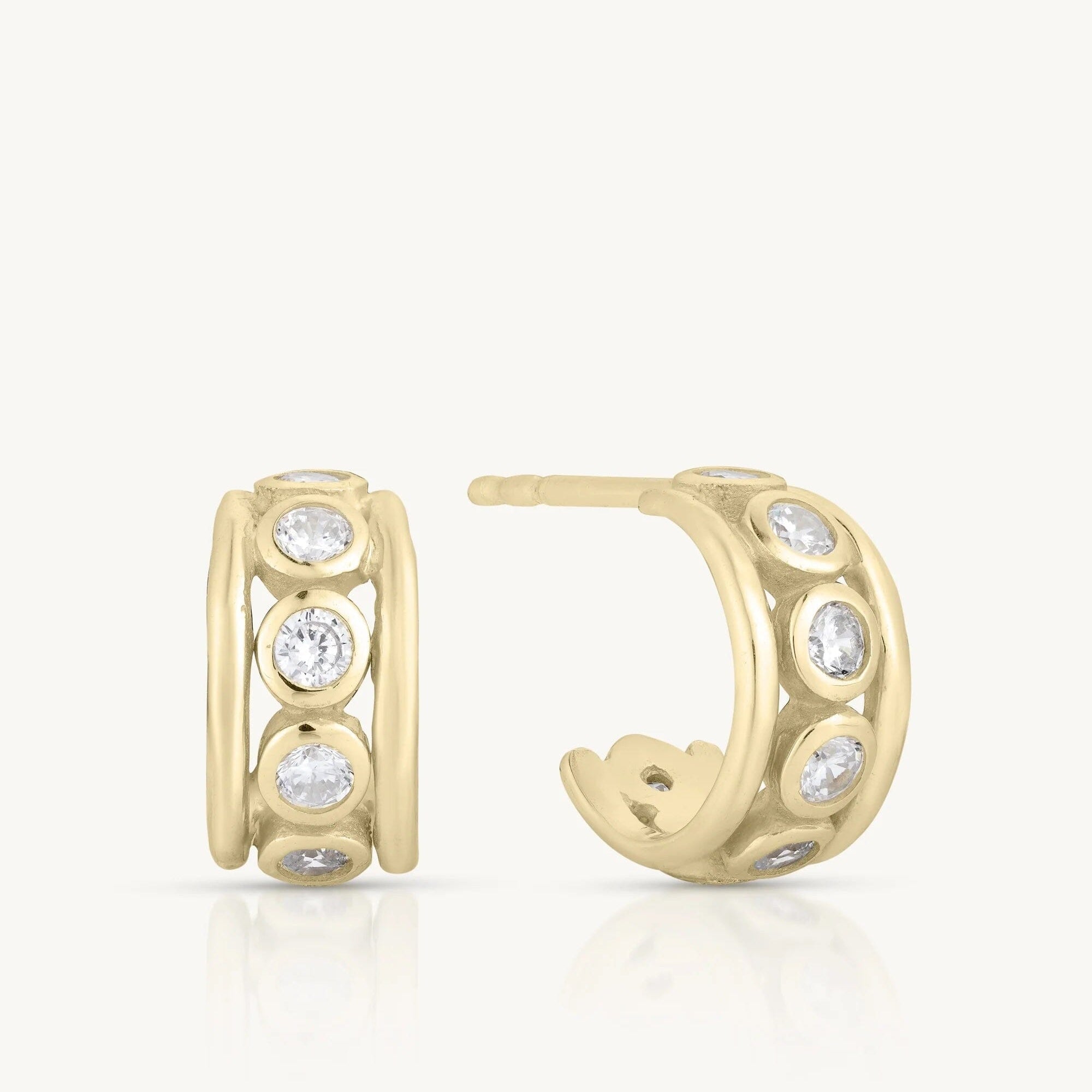 ToniMay Olympia CZ Gold Hoops ToniMay