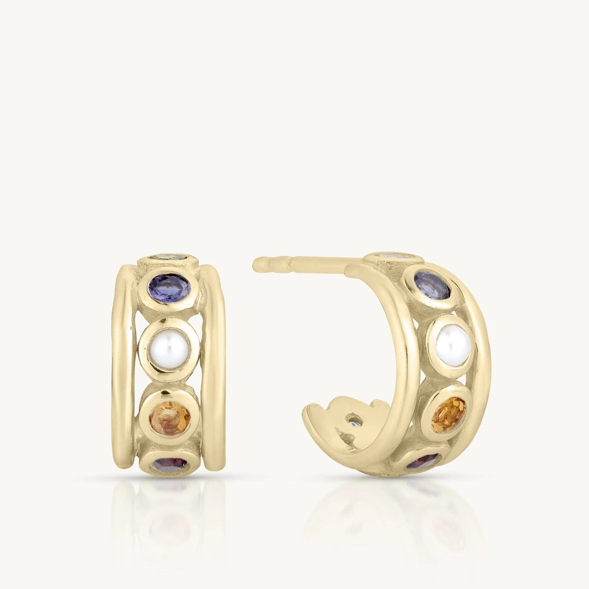 ToniMay Olympia Multi Gold Hoops ToniMay