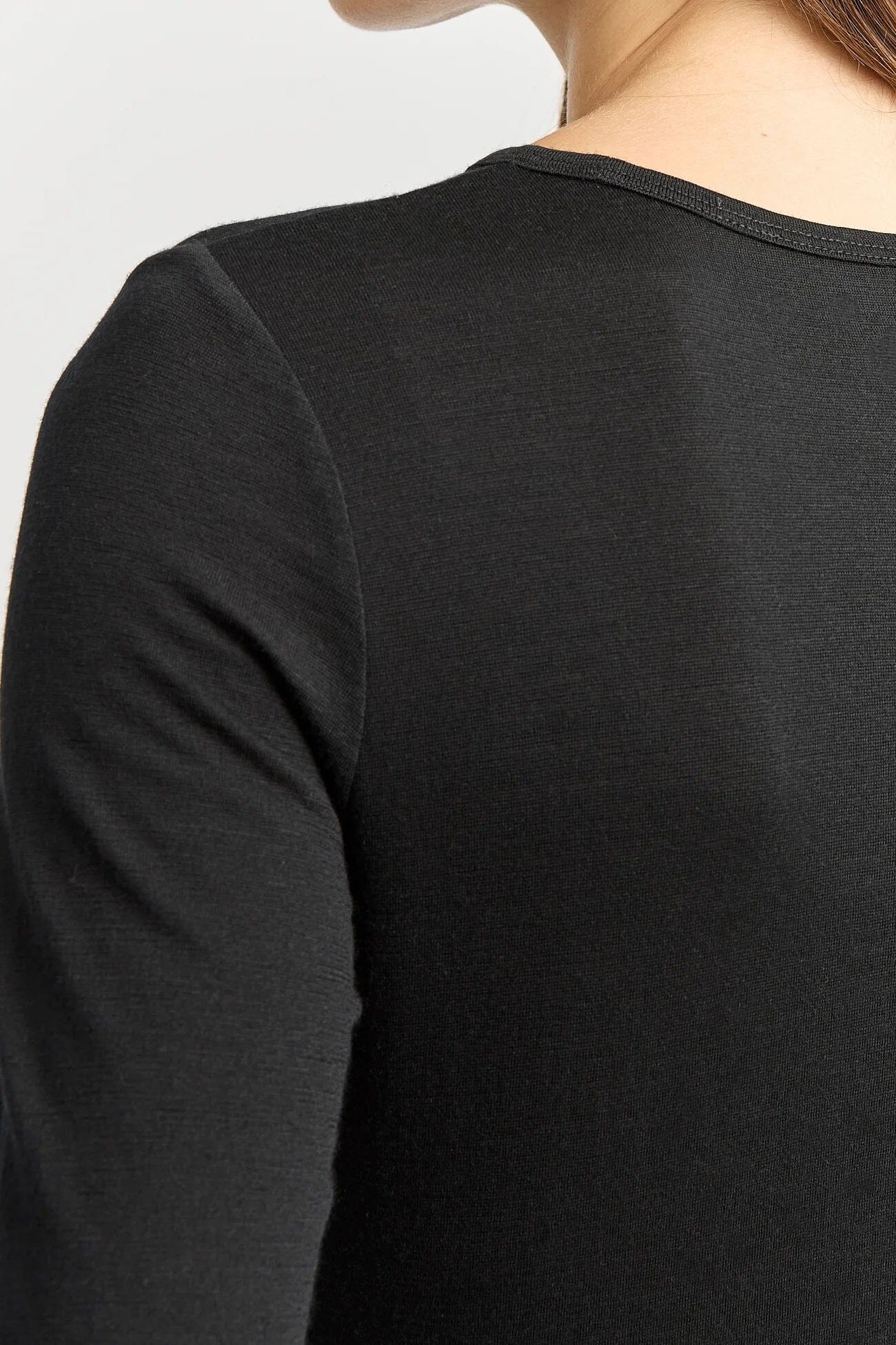 Toorallie Crew Merino Tee - Black Toorallie