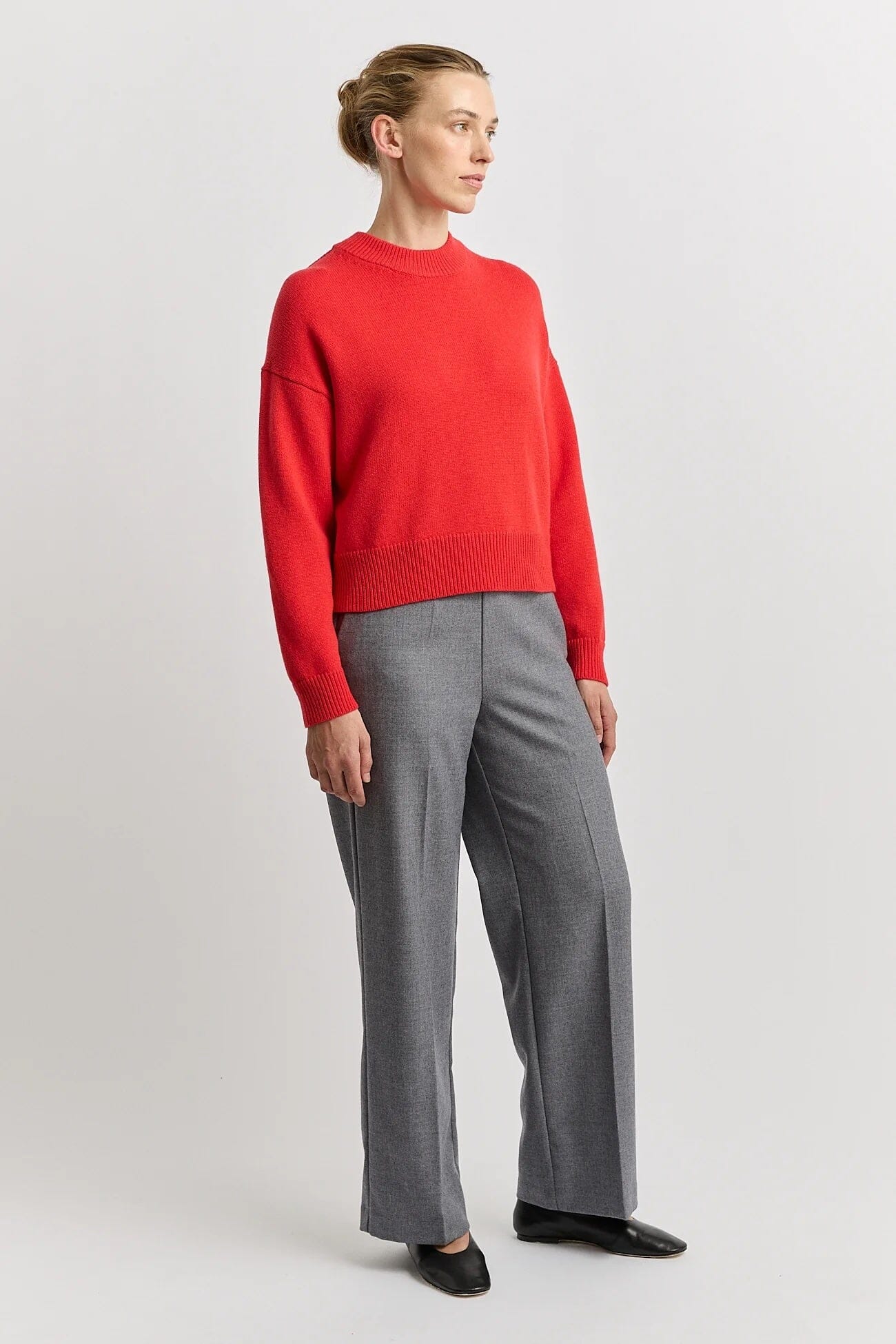 Toorallie Drop Shoulder Crew Knit - Poppy Women's Knit Toorallie