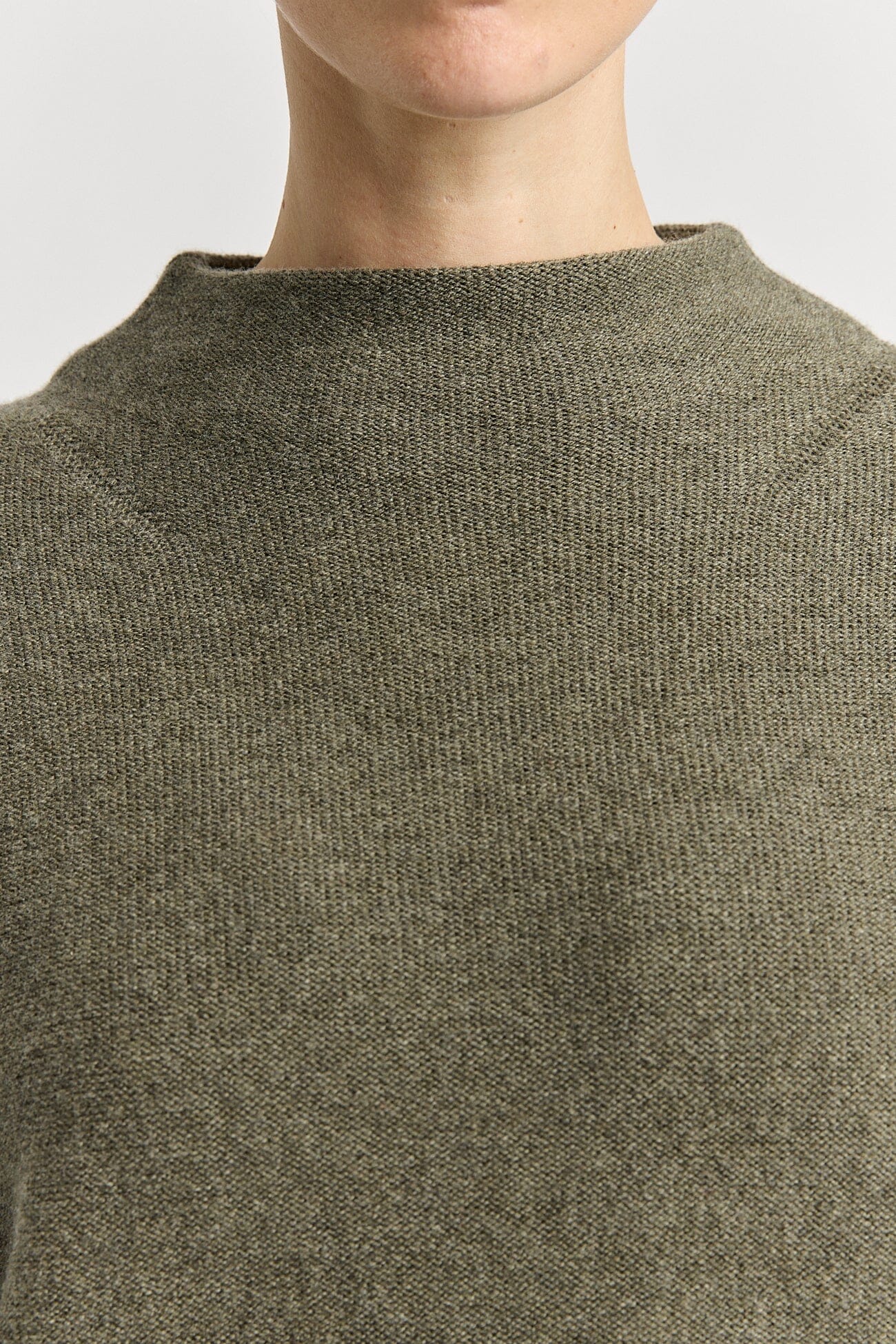Toorallie Drop Shoulder Mock Neck - Kale Toorallie